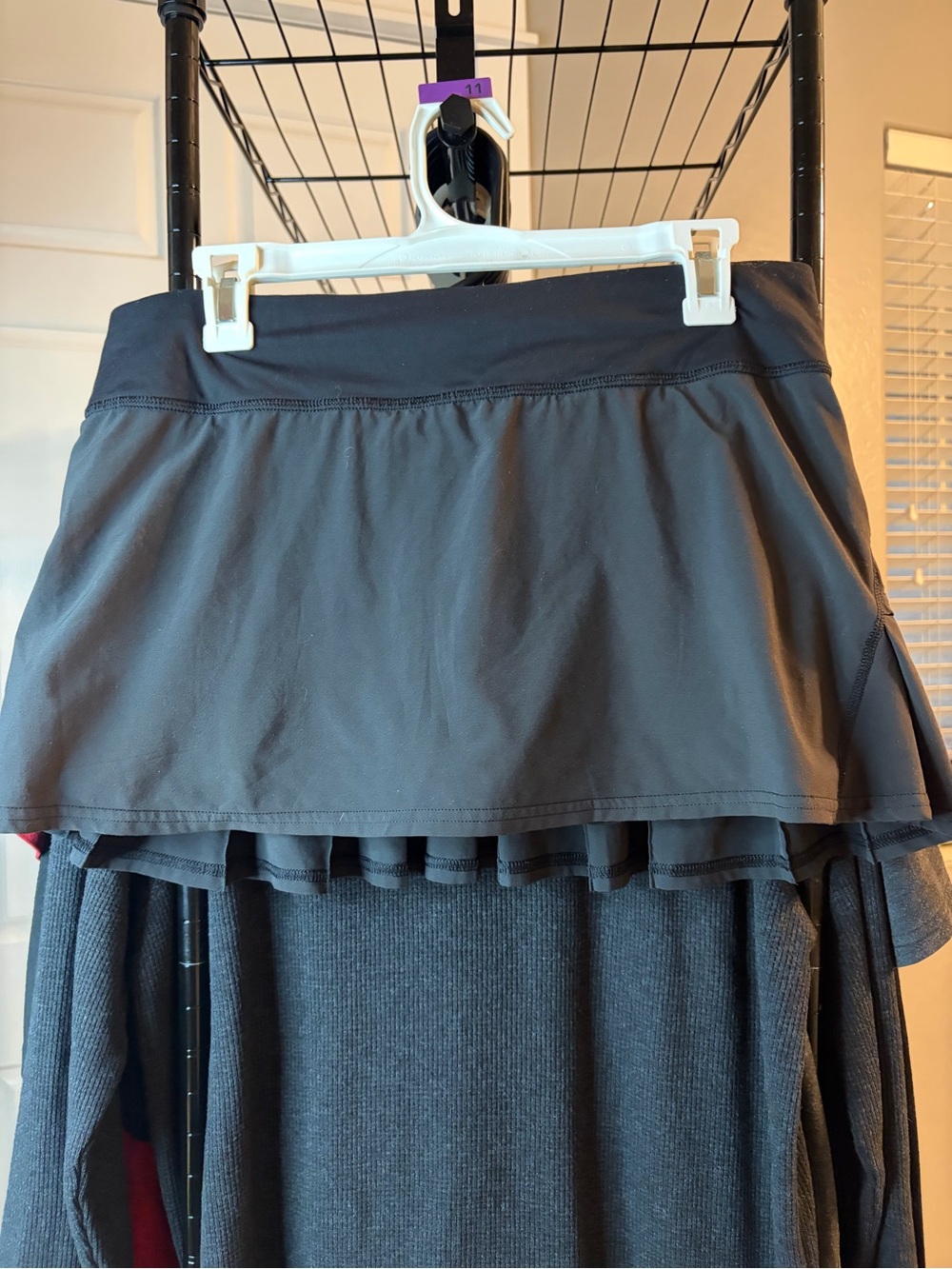 lululemon athletica Black Circle Skater Skirt with Built-In Shorts